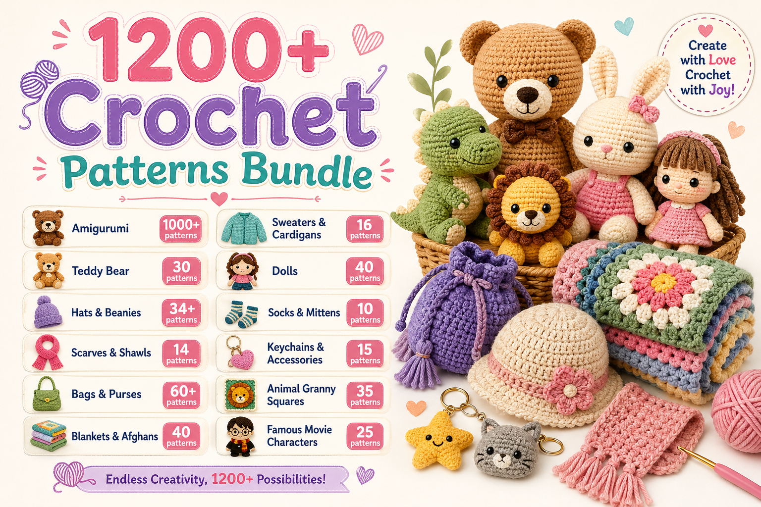 Basic Crochet Pattern Example Free Crochet Pattern: Free PDF Download + Video Tutorial – Crochetic