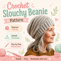Crochet Beanie Hat Pattern | Easy Winter Hat PDF Instant Download