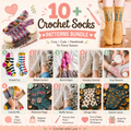 10 Crochet Socks Patterns Bundle | Beginner to Advanced PDF Download