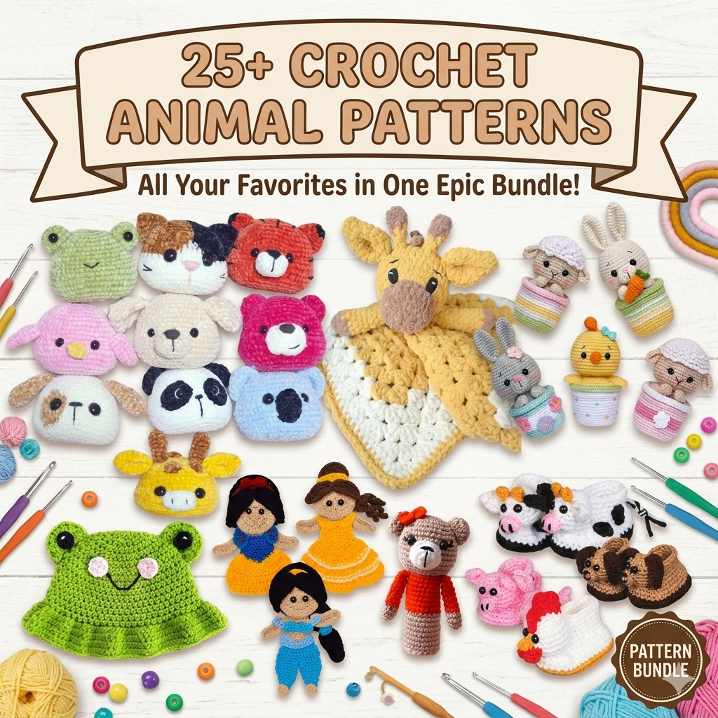 1200+ Crochet Patterns Bundle — The Ultimate Collection