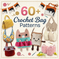 60+ Crochet Bag Patterns Bundle | Tote, Market & Purse PDF Download